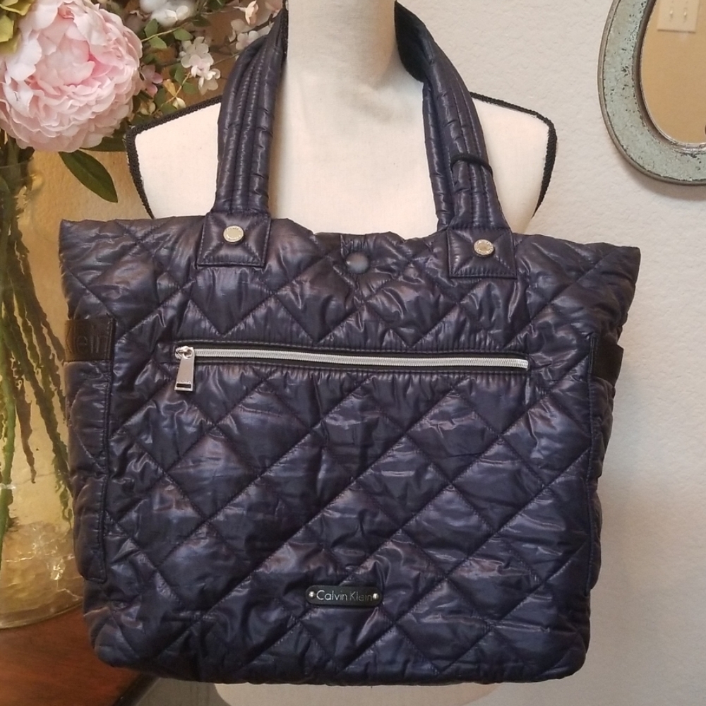 Calvin Klein Quilted Puffer Tote